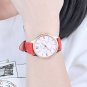 Disney Mickey Mouse Luxury Quartz Watch Round Bling Crystal Stone Cutie Leather