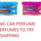 Mentos Organic Air Freshener Perfume Car Office Home 10 Different Perfumes