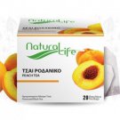 Flavoured Black Tea with Natural Peach Flavor 20 Tea Bags Natura Life