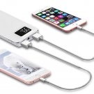 20000mAh Power Bank External Dual USB LCD Smartphone LED Charger Quick Charge