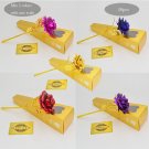 50pcs/lot 24k Gold Foil Plated Rose Wedding Golden Rose Gold Dipped Personalized