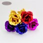 50pcs/lot 24k Gold Foil Plated Rose Wedding Golden Rose Gold Dipped Personalized