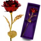 Gold Plated Rose Flower Wedding Party,Gift, Present Decoration With Retailed Box