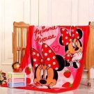 Minnie Mouse Winter Baby Blanket Soft Coral Quilt 100*140cm Hello Kitty, Mickey