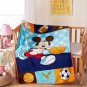 Minnie Mouse Winter Baby Blanket Soft Coral Quilt 100*140cm Hello Kitty, Mickey