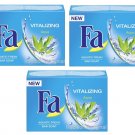 Fa Cream Soap - Vitalizing Aqua - Aquatic Fresh 2 or 5  Hand Care Bar New Boxed