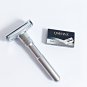 Qshave Double Edge Safety Straight Razor Blades Made in USA, 100 Titanium Blades