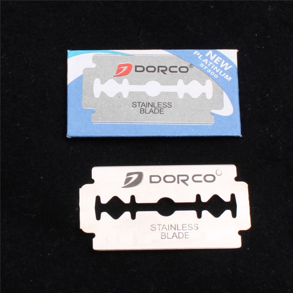 200 Titanium Double Edge Razor Stainless Steel Blades Made in USA
