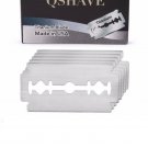 Qshave Double Edge Straight Razor Blades Made in USA, 1000 Titanium Blades