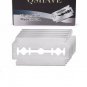 Qshave Double Edge Straight Razor Blades Made in USA, 1000 Titanium Blades