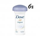 6x Dove Original Cream 50ml Deodorant Deo Mushroom Deostick Anti Transpirant