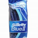 10 X GENUINE GILLETTE BLUE II BLADES CROMIUM COATING DISPOSABLE RAZORS