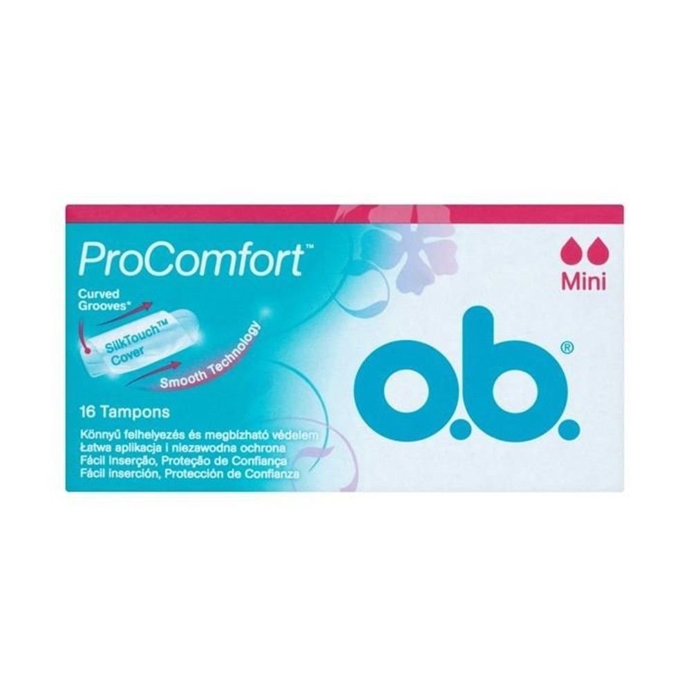 O.B. Pro Comfort Tampons MINI Beginners & Light Days - 1 Pack Of 16 ...