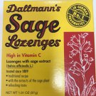 Dallmann's Sage Lozenges Throat Lozenges Relief Scratchy Throats And Coughs 37g