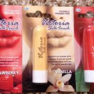 VICTORIA SILK TOUCH LIPSTICK LIPBALM VANILLA, COOKIE, STRAWBERRY, CHERRY 4.8gr