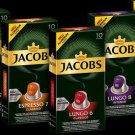 Jacobs Nespresso Compatible Capsules 60PCs Lungo Espresso Intenso Ristretto Clas