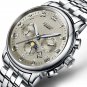 Etanche a l'eau 3BAR rondes en acier inoxydable Montre homme Watch automatique