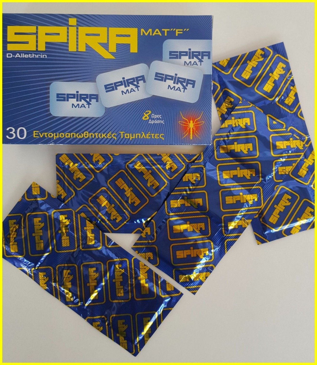 Repellent Insect Fly killer / Bite Mosquito & Midges Spira - Refills Mat Tablets