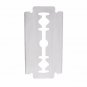 Qshave Double Edge Safety Straight Razor Blades Made in USA, 20 Titanium Blades