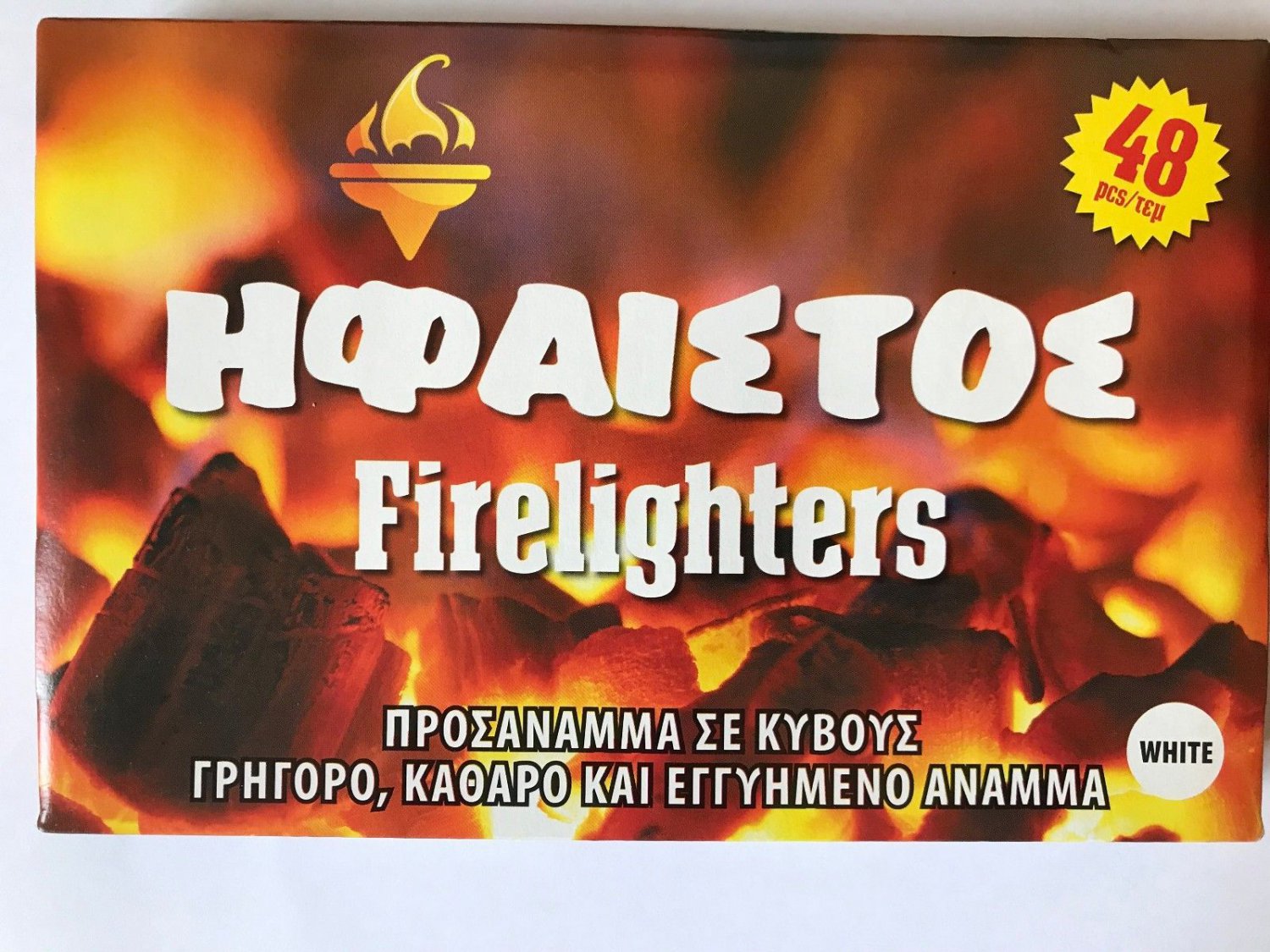 Firelighters FireStarters For Lighting BBQ, Stoves, Open Fires 48 Tablets 250g