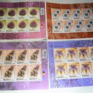 CYPRUS 2018 SET 4 SHEETS X 8 STAMPS MNH WILD FLOWERS OF CYPRUS 2ND SERIES ,NEW