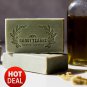 PAPOUTSANIS TRADITIONAL NATURAL SOAP BAR 100g - GREEK GREEN OLIVE OIL PURE SOAP