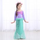 Free Shipping Girl's The Little Mermaid Cosplay Costume Dress Gown