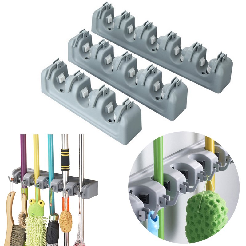 Hanging Cleaning Tools Wall Mounted Storage Mop Holder Brush Broom Hanger S
