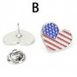 National Flag Pin Flag Metal Lapel Pin Badge Russia UK US Australia Sin
