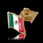 5PCS Mexico National Waving Flag Lapel Pin Made of Metal Souvenir Ha