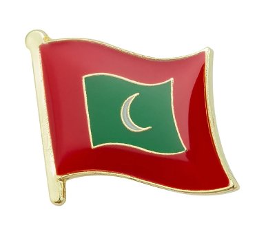 Maldives National Flag Badges Metal Pin for Clothes Rozet Makara Replica Coins KS-0111