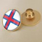 Faroe Islands Map Flag National Emblem Brooch Badges Lapel Pins