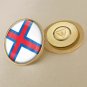 Faroe Islands Map Flag National Emblem Brooch Badges Lapel Pins
