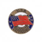 American Flag Enamel Pin Medical Lapel Pin Round Metal Brooch Badg