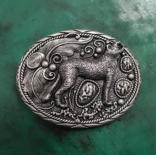 Vintage Wolf Cowboy Belt Buckle Fit 4cm Width Belts Boucle De Ceinture
