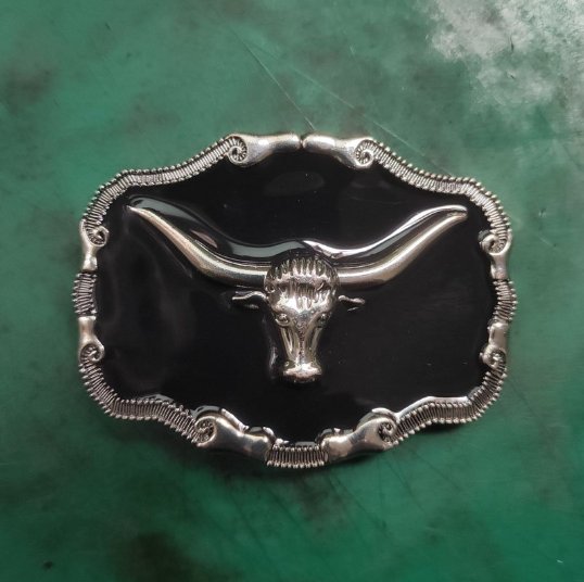 Silver Cow Bull Head Western Belt Buckle For Men Belt Head Ebillas De Cinturon