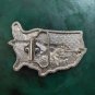 Flying Eagle On US Map Western Cowboy Belt Buckles For Men