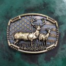 Wildlife Animal Deer Western Cowboy Belt Buckles Hebilla Cinturon