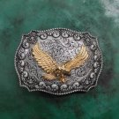 Golden Fly Eagle Western Cowboy Belt Buckle For Men