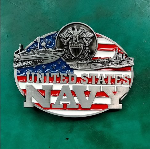 United States Navy Belt Buckle For Men's 4cm Wideth Belt Cowboy Buckles