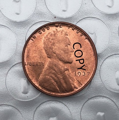 US Coin 1937 Lincoln Head One Cent Copy Coin