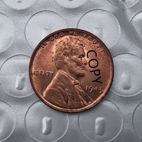 US Coin 1943 Lincoln Head One Cent Copy Coin