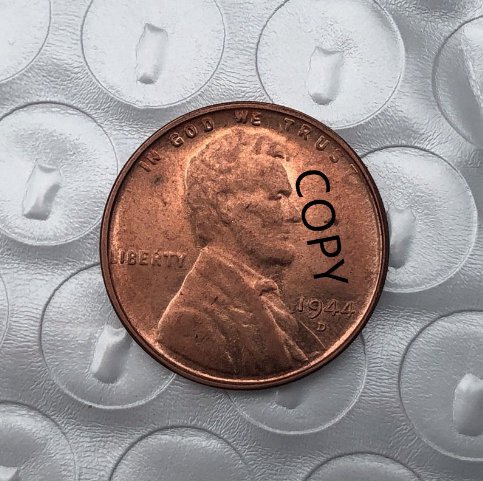 US Coin 1944-D Lincoln Head One Cent Copy Coin