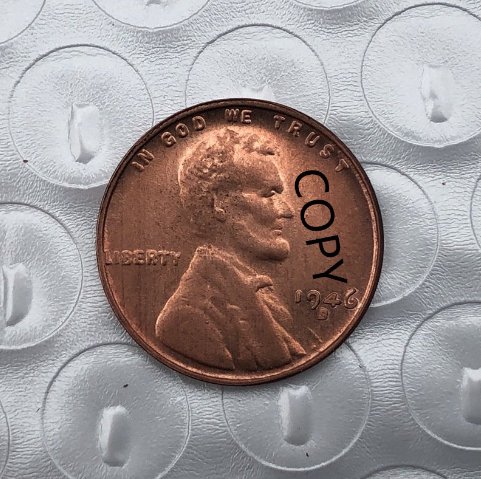 US Coin 1946-S Lincoln Head One Cent Copy Coin