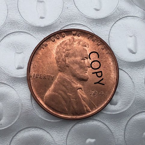 US Coin 1941 Lincoln Head One Cent Copy Coin