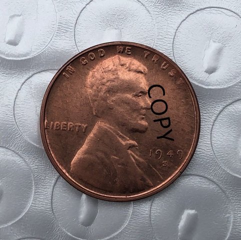 US Coin 1949-S Lincoln Head One Cent Copy Coin