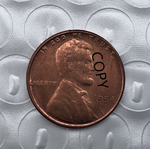 US Coin 1954 Lincoln Head One Cent Copy Coin