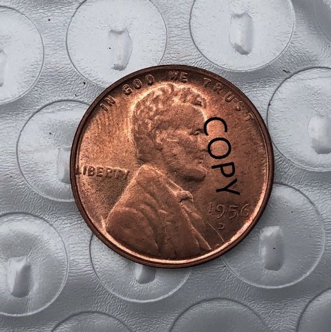 US Coin 1956-D Lincoln Head One Cent Copy Coin