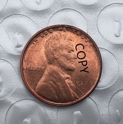US Coin 1924-S Lincoln Head One Cent Copy Coin