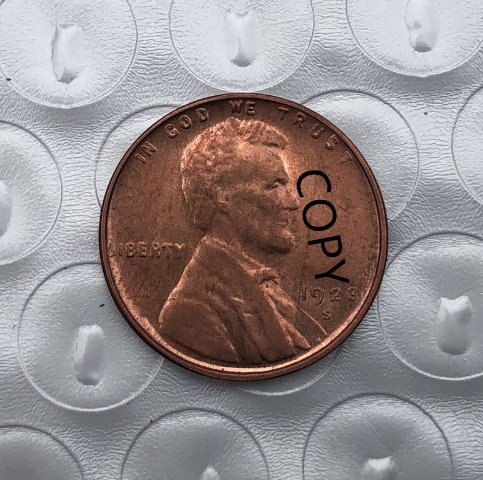 US Coin 1923-S Lincoln Head One Cent Copy Coin